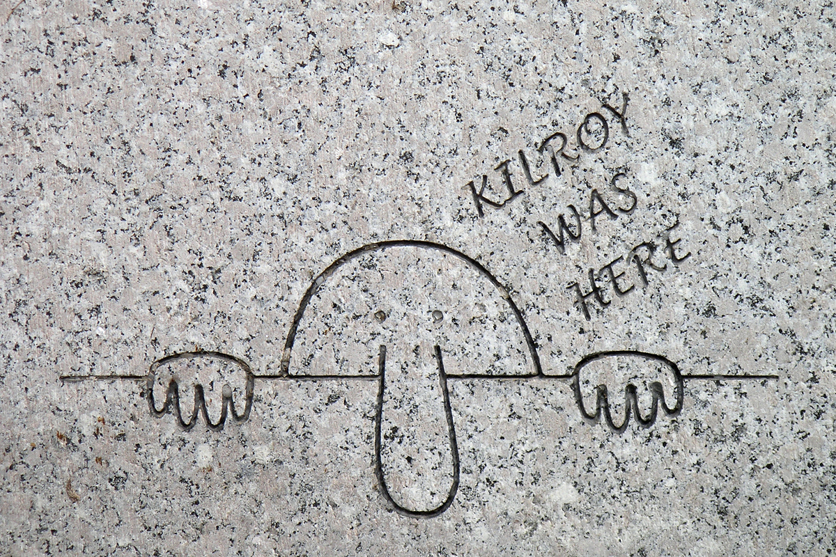 Kilroy Was Here (Здесь был Килрой) | Пикабу