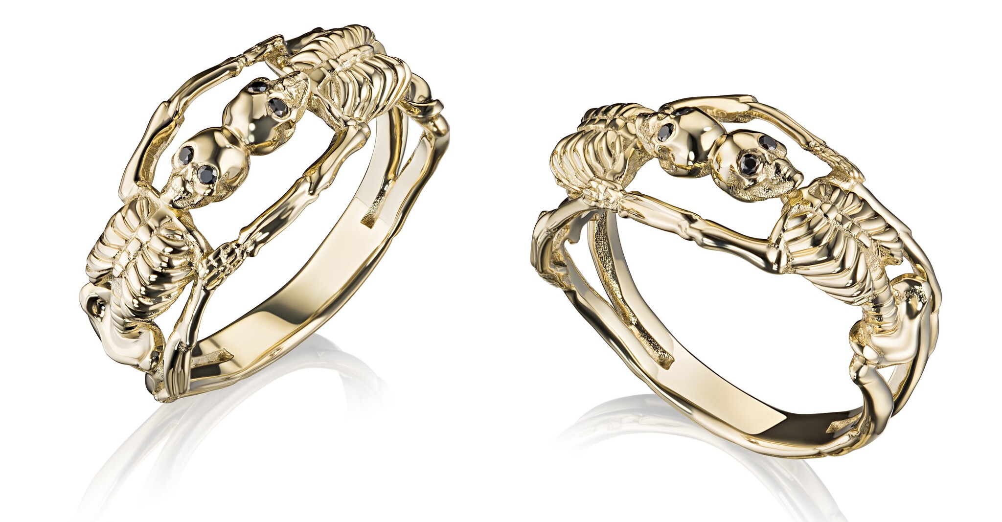 Скелеты, змеиная кожа и таинственные Майя: самые необычные обручальные  кольца | Пикабу