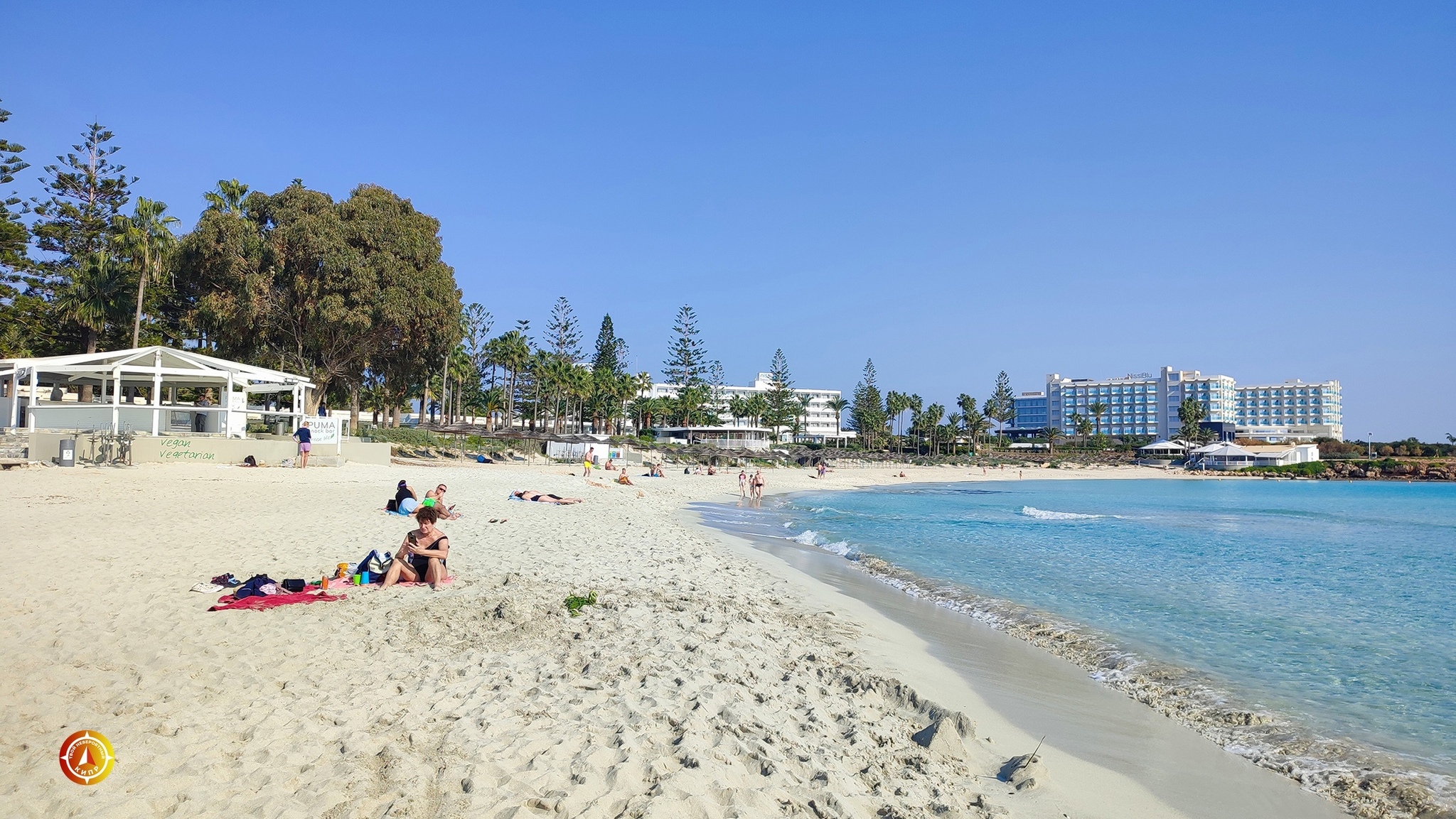 Нисси бич в январе | Пикабу