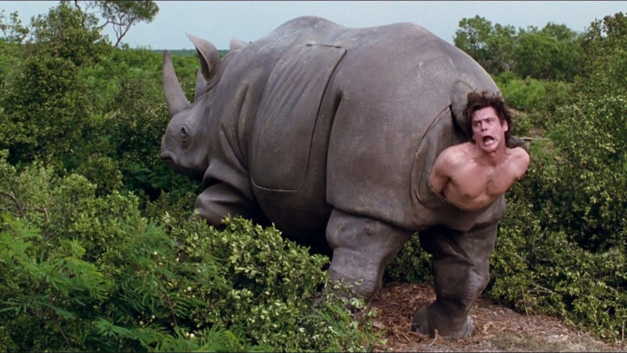 Jim carrey rhino birth