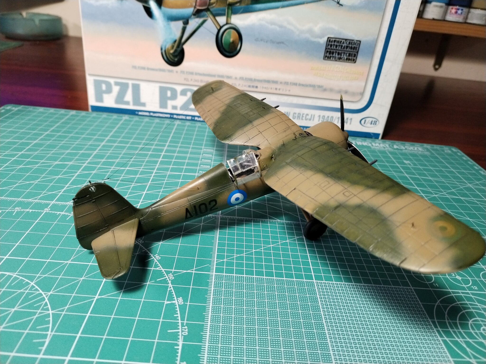 PZL P.24G 1/48 Mirage hobby | Пикабу