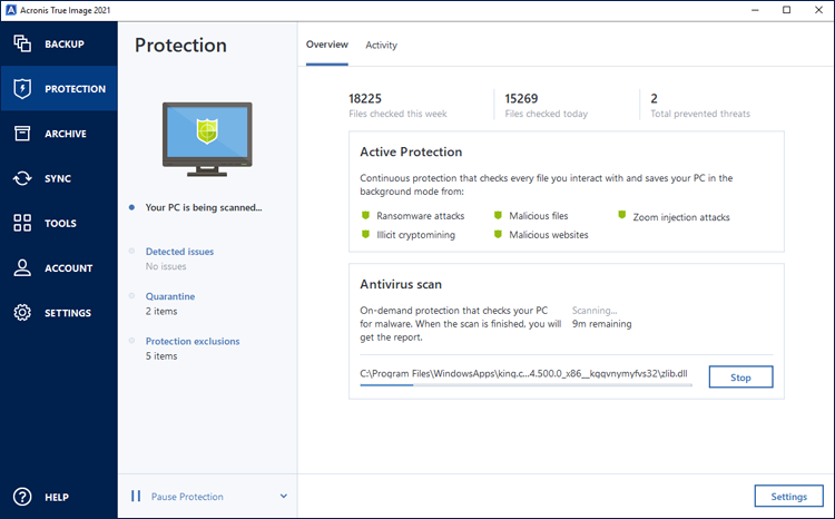 acronis true image encryption key