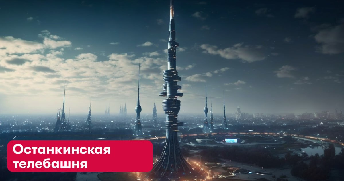 Знаковые места Москвы через 200 лет глазами нейросети Midjourney | Пикабу