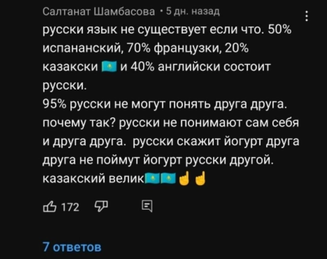 Немного о русском языке по версии казаха | Пикабу