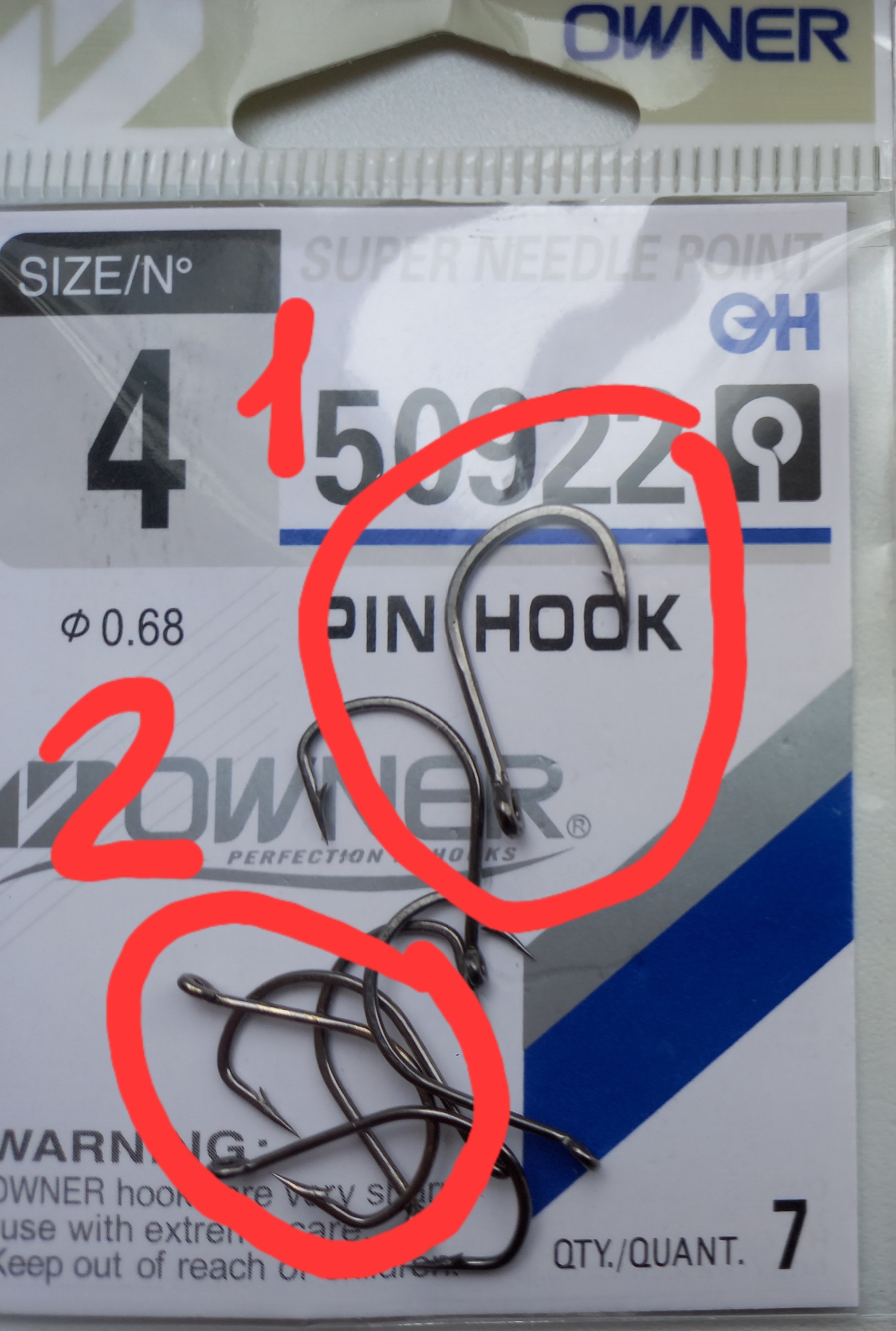 Крючки OWNER 50922 PIN HOOK | Пикабу