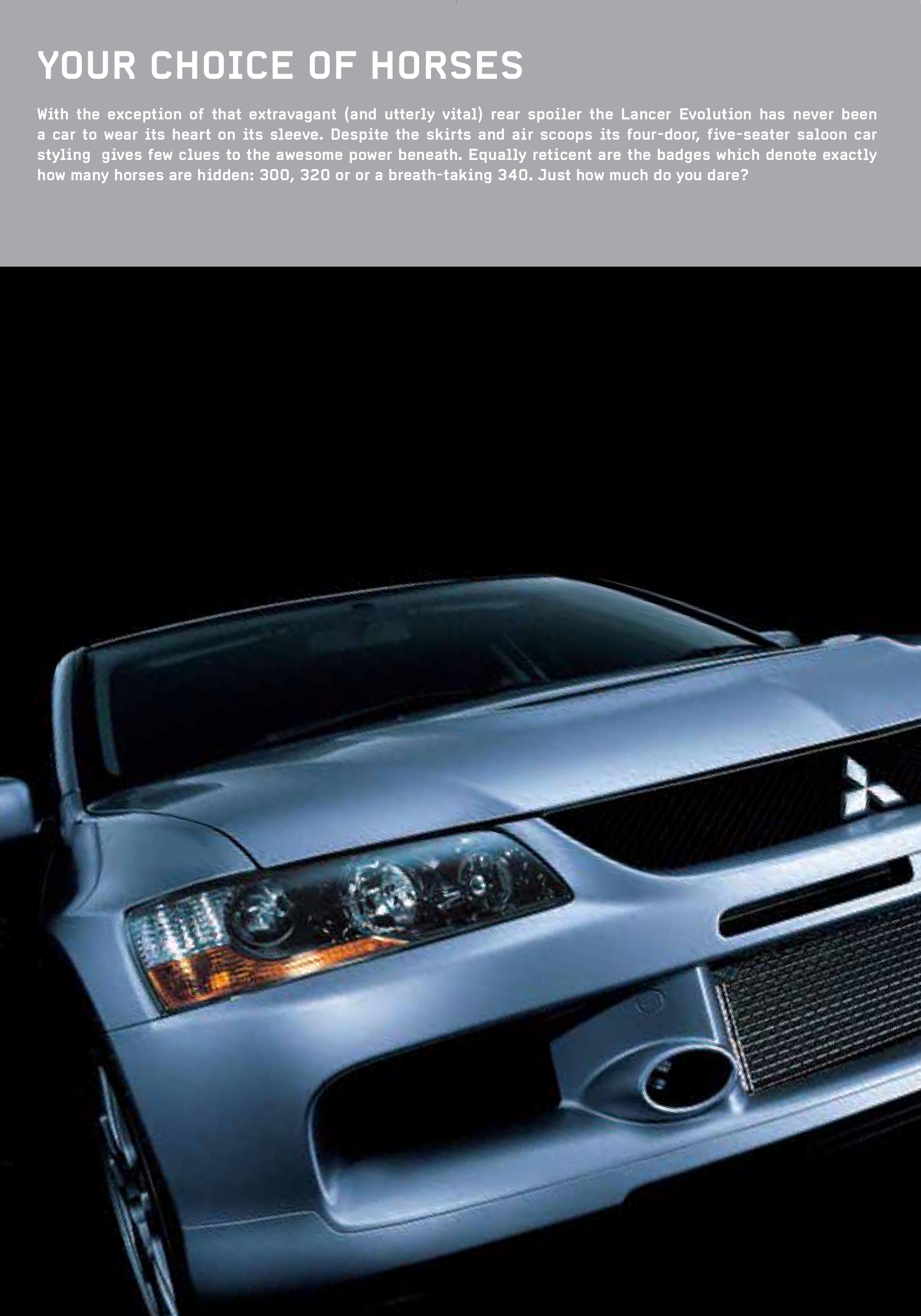 Брошюра Mitsubishi Lancer Evolution IX за 2005 год | Пикабу