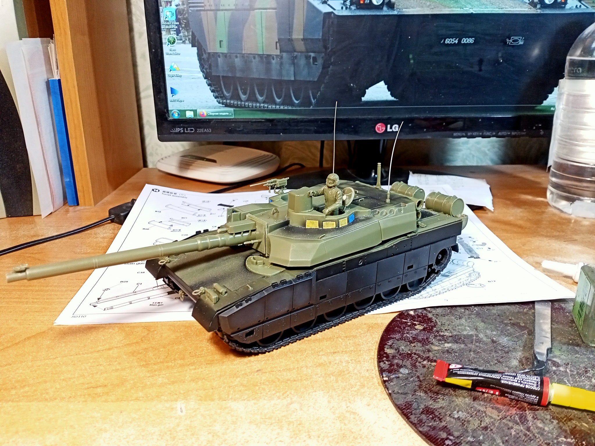 AMX-56 Leclerc (1/35 MiniHobbyModels). Заметки по сборке | Пикабу