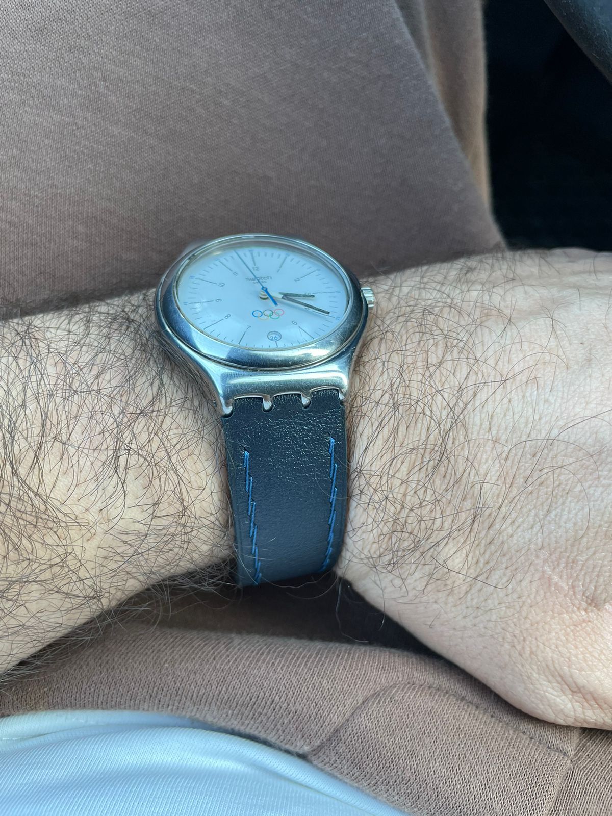 Ремешок для часов Swatch с олимпийской символикой | Пикабу