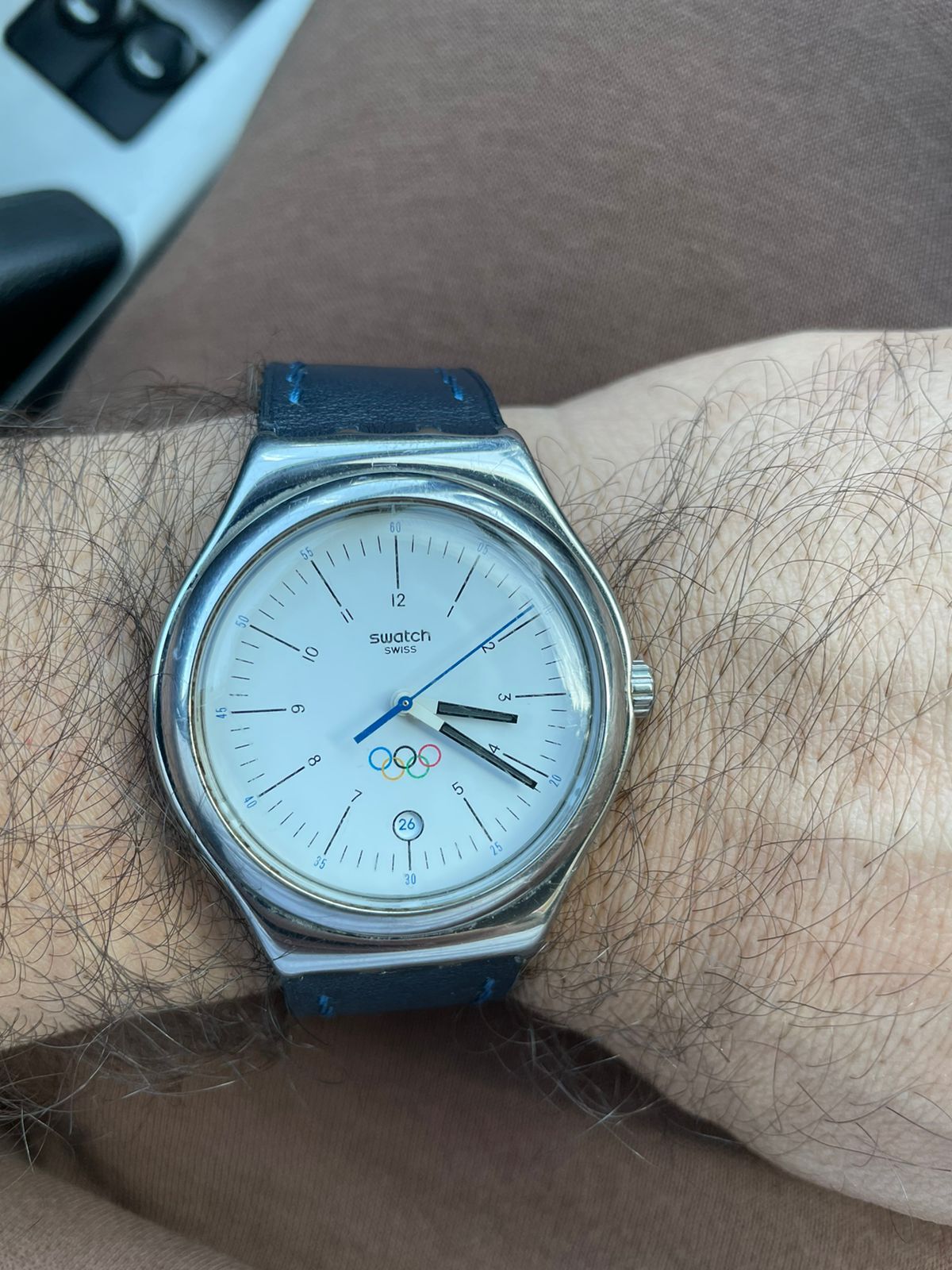 Ремешок для часов Swatch с олимпийской символикой | Пикабу