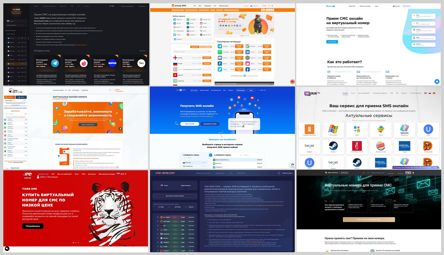 Сравнение 45+ сервисов СМС-активаций и аренды виртуальных номеров | Пикабу