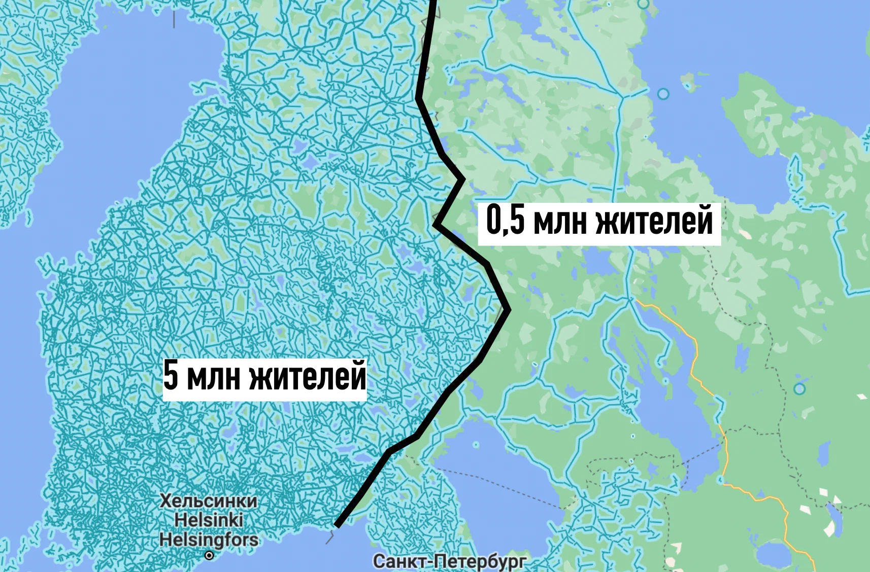 Почему в соседней Финляндии в 5 раз больше дорог, чем у нас | Пикабу