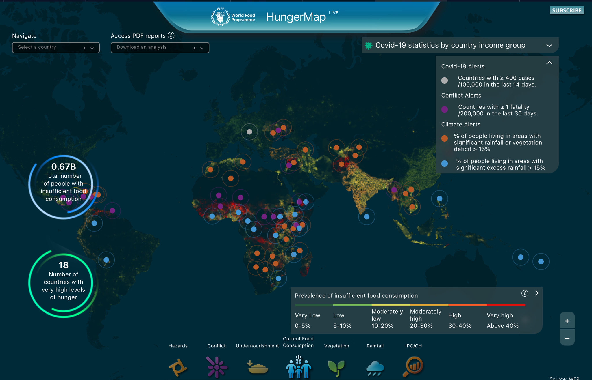 HungerMap - интерактивная карта голода | Пикабу