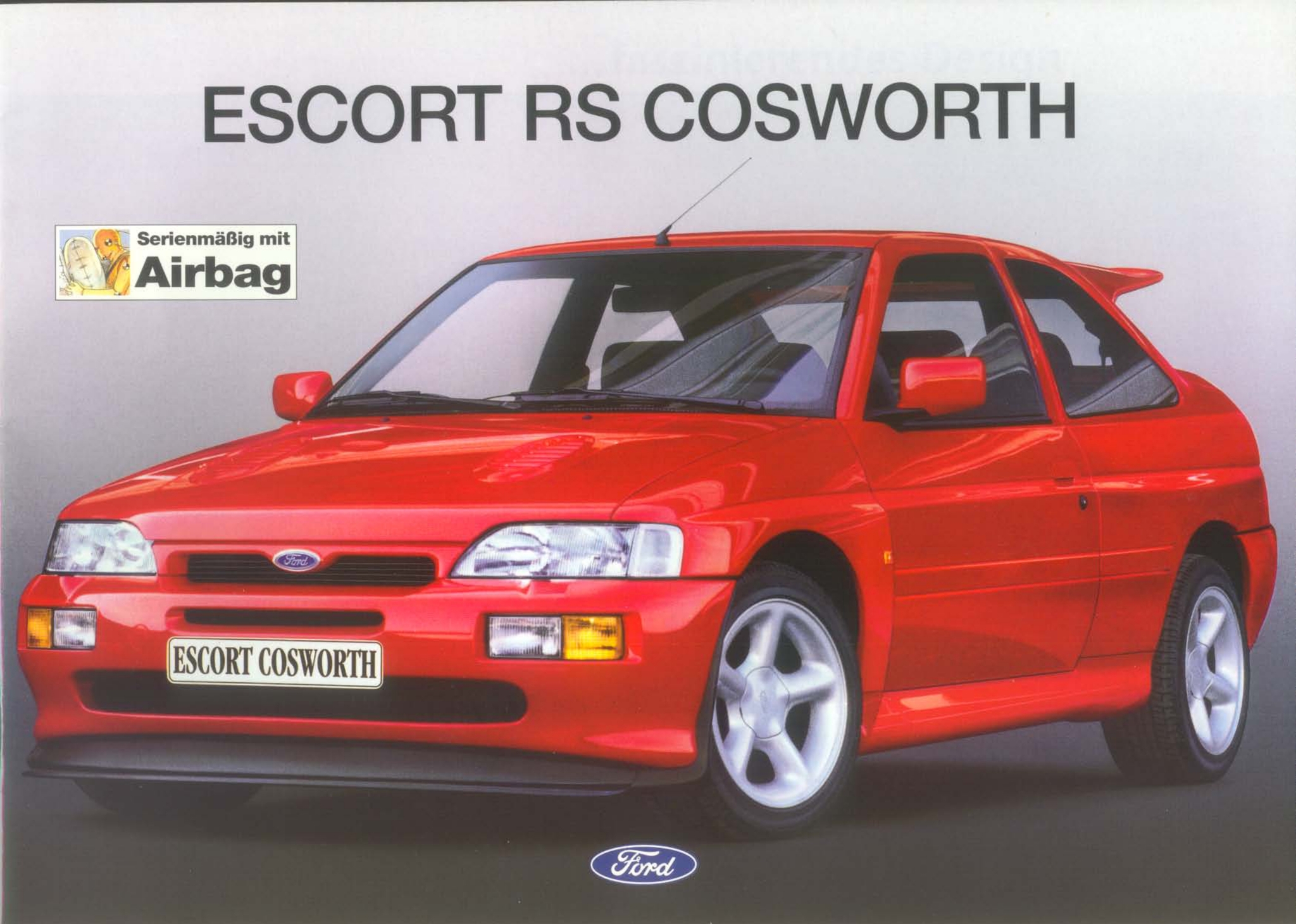 Брошюра Ford Escort RS Cosworth за 1993 год | Пикабу