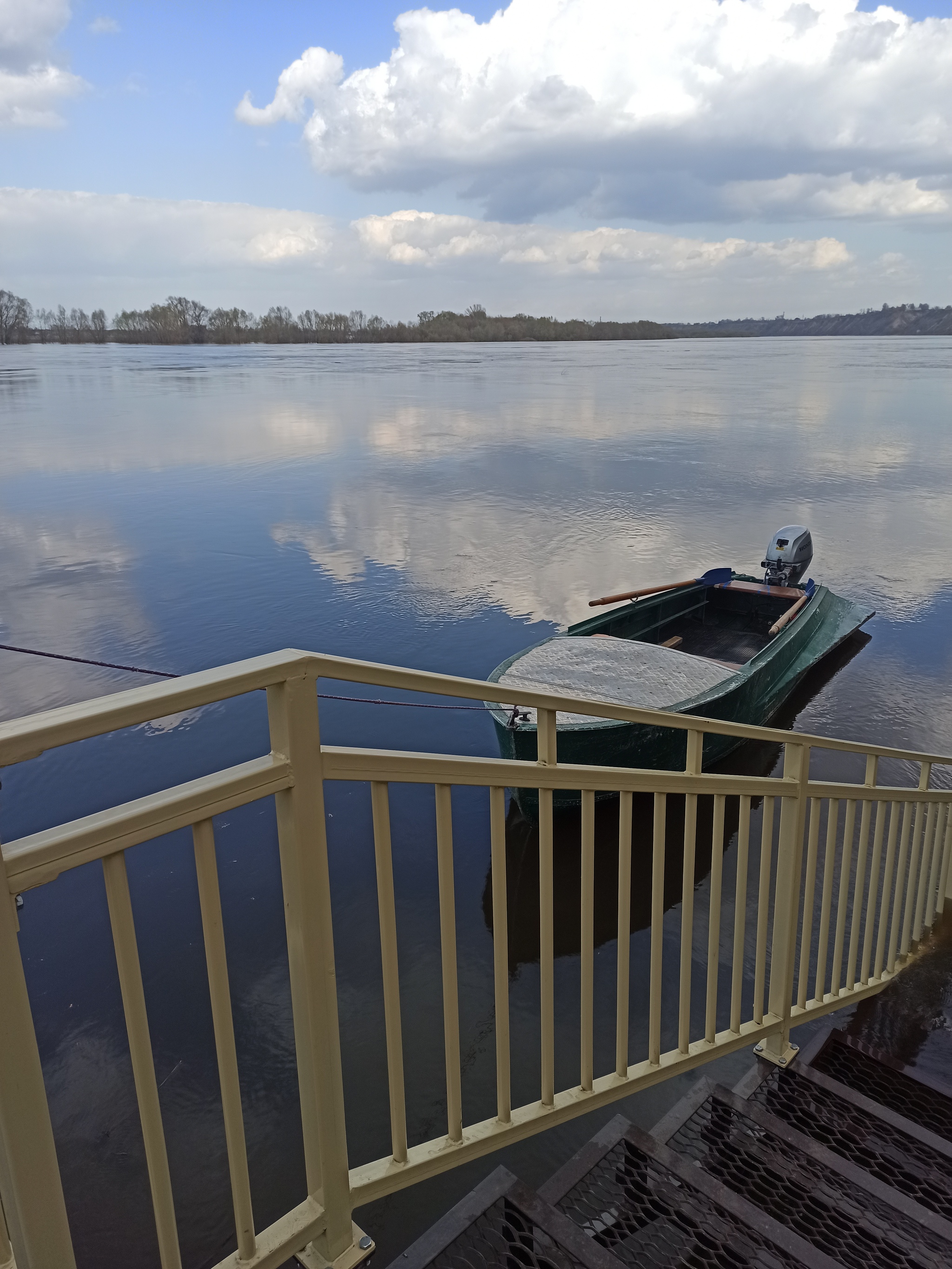 Разлив реки Оки. Город Павлово Нижегородской области | Пикабу