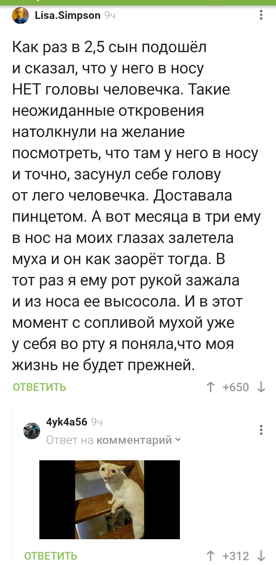 На что только не пойдешь ради ребенка!... | Пикабу