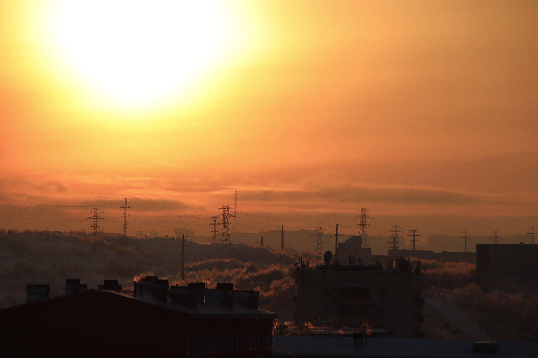 Морозный зимний день | Пикабу