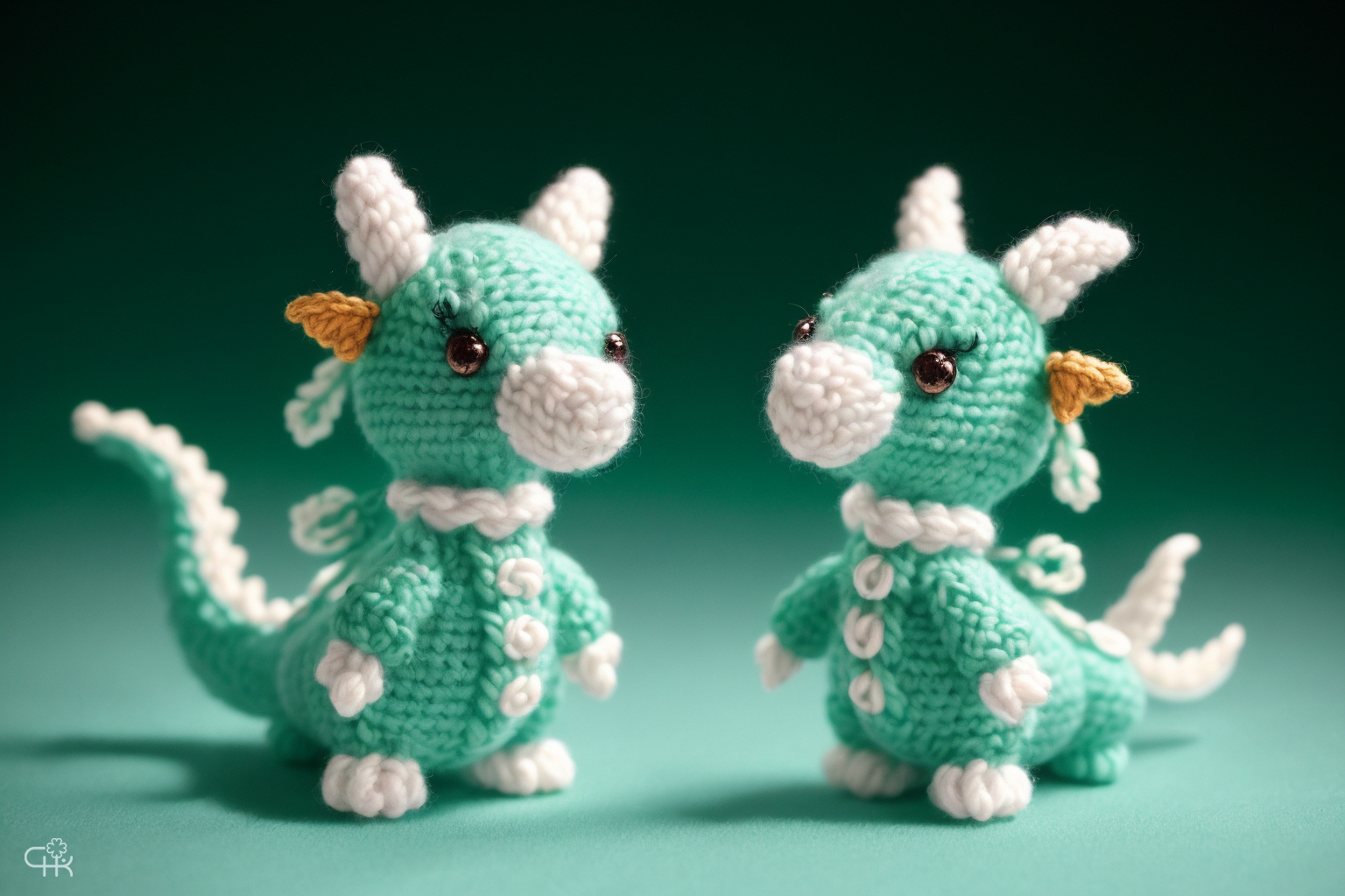 Милые вязаные дракончики для вдохновения или фотообоев - 2 | Пикабу