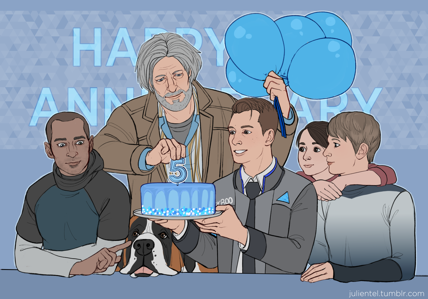 This art was made by julientel(tumblr) : r/DetroitBecomeHuman