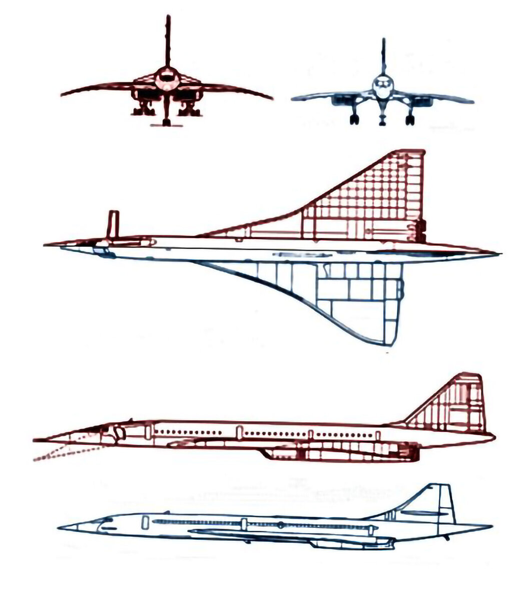 О различиях Ту-144 и Конкорда | Пикабу