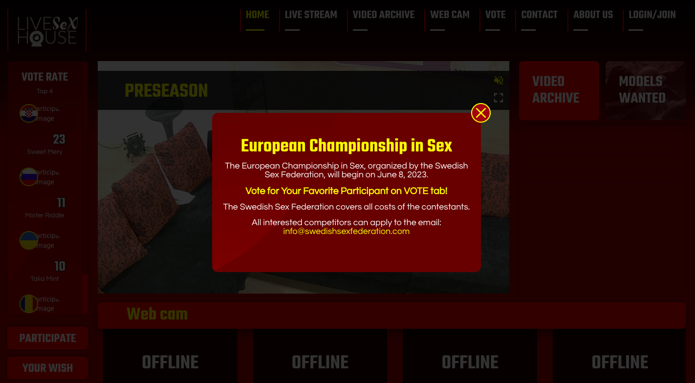 Поиск видео по запросу: Чемпионат по сексу