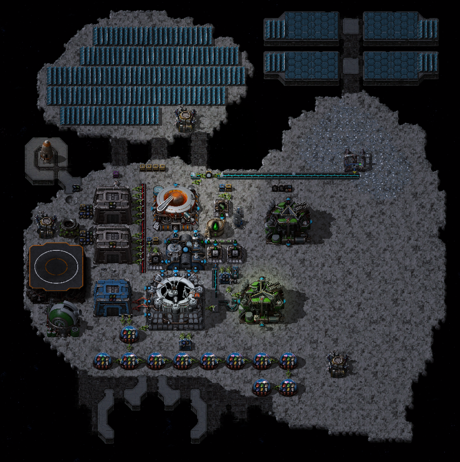 Factorio space exploration первый выход на орбиту Пикабу