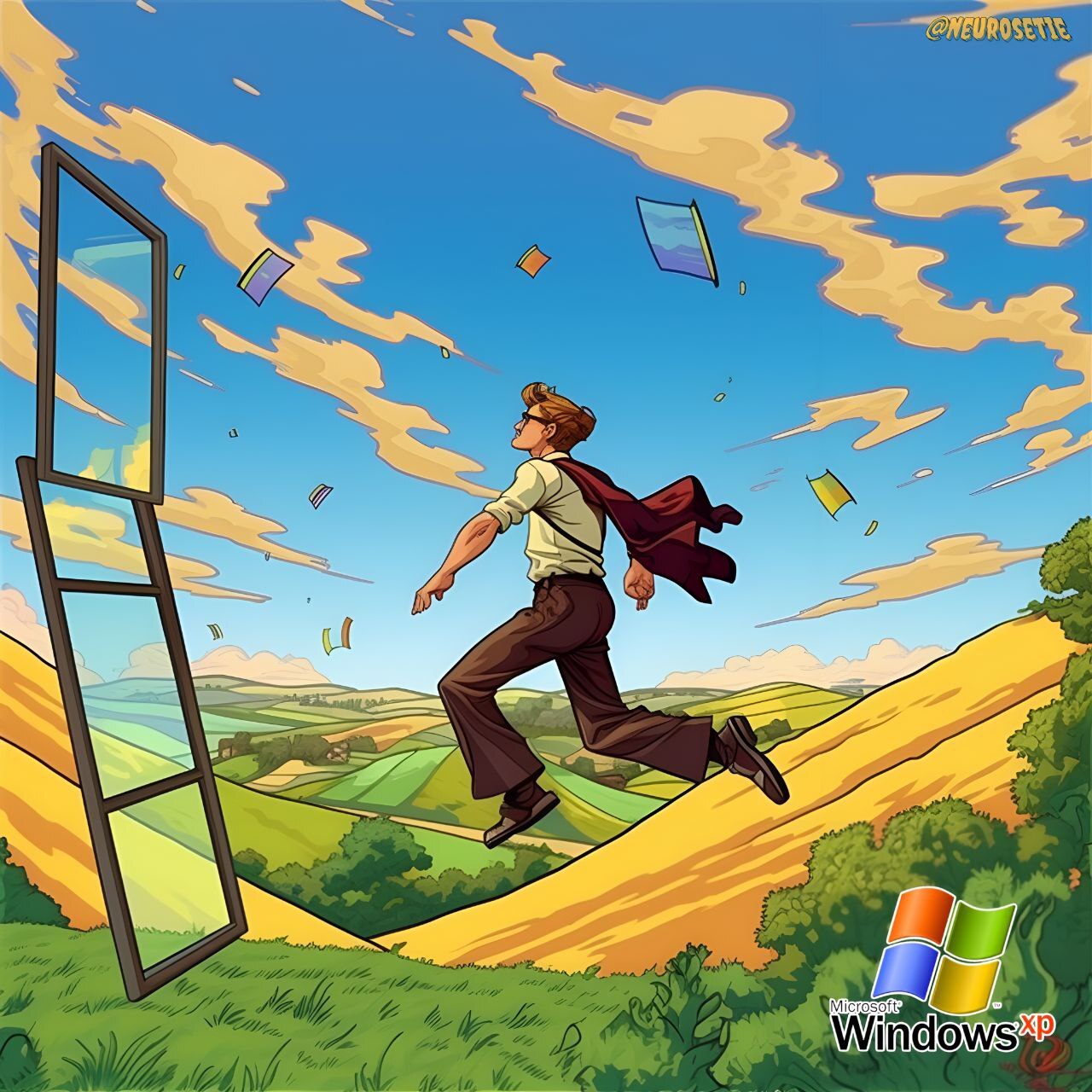 Версии Windows в образах людей | Пикабу