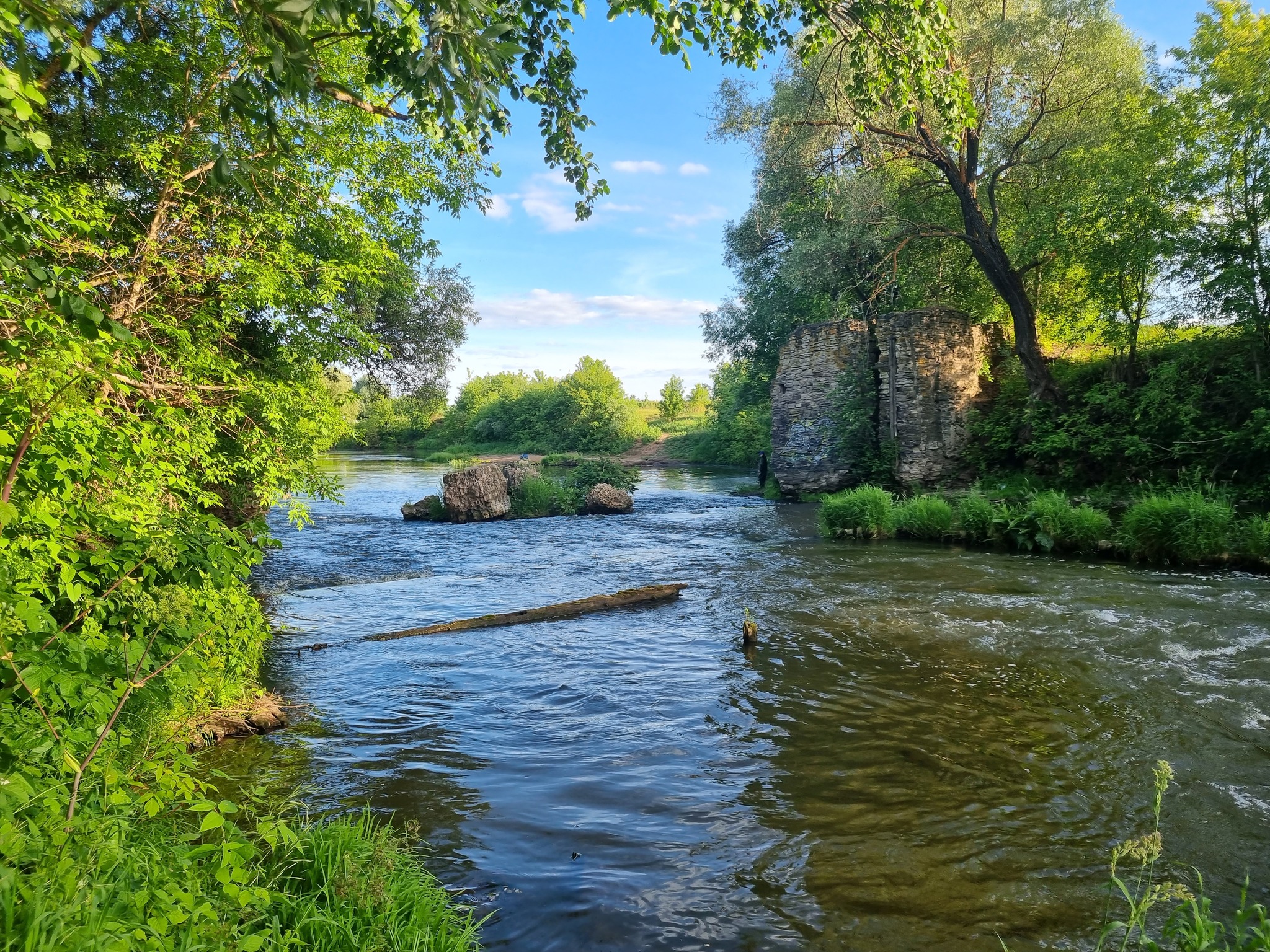 Руины водяной мельницы.Село Тихоново, Менделеевский район | Пикабу