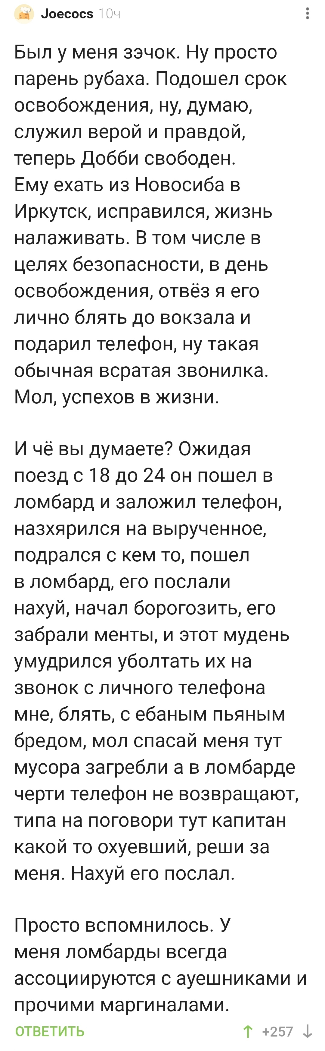 Когда не выдержал на свободе и одни сутки | Пикабу