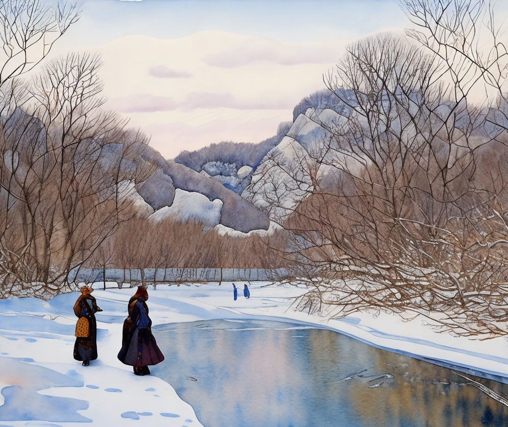 Река замерзла | Пикабу