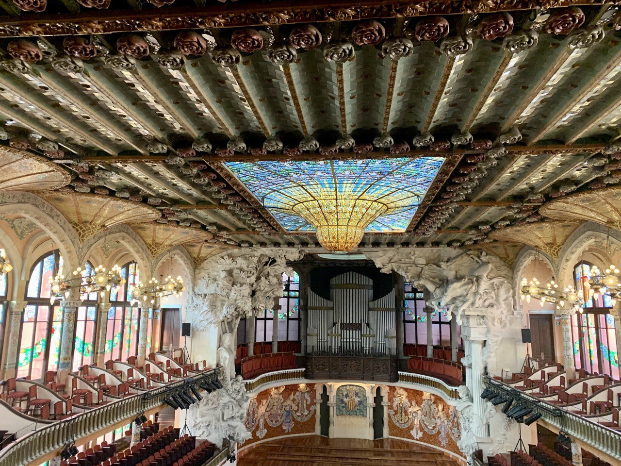 Дворец каталонской музыки (Palau de la Msica Catalana) в Барселоне -  финальная точка стиля Модерн в Испании | Пикабу