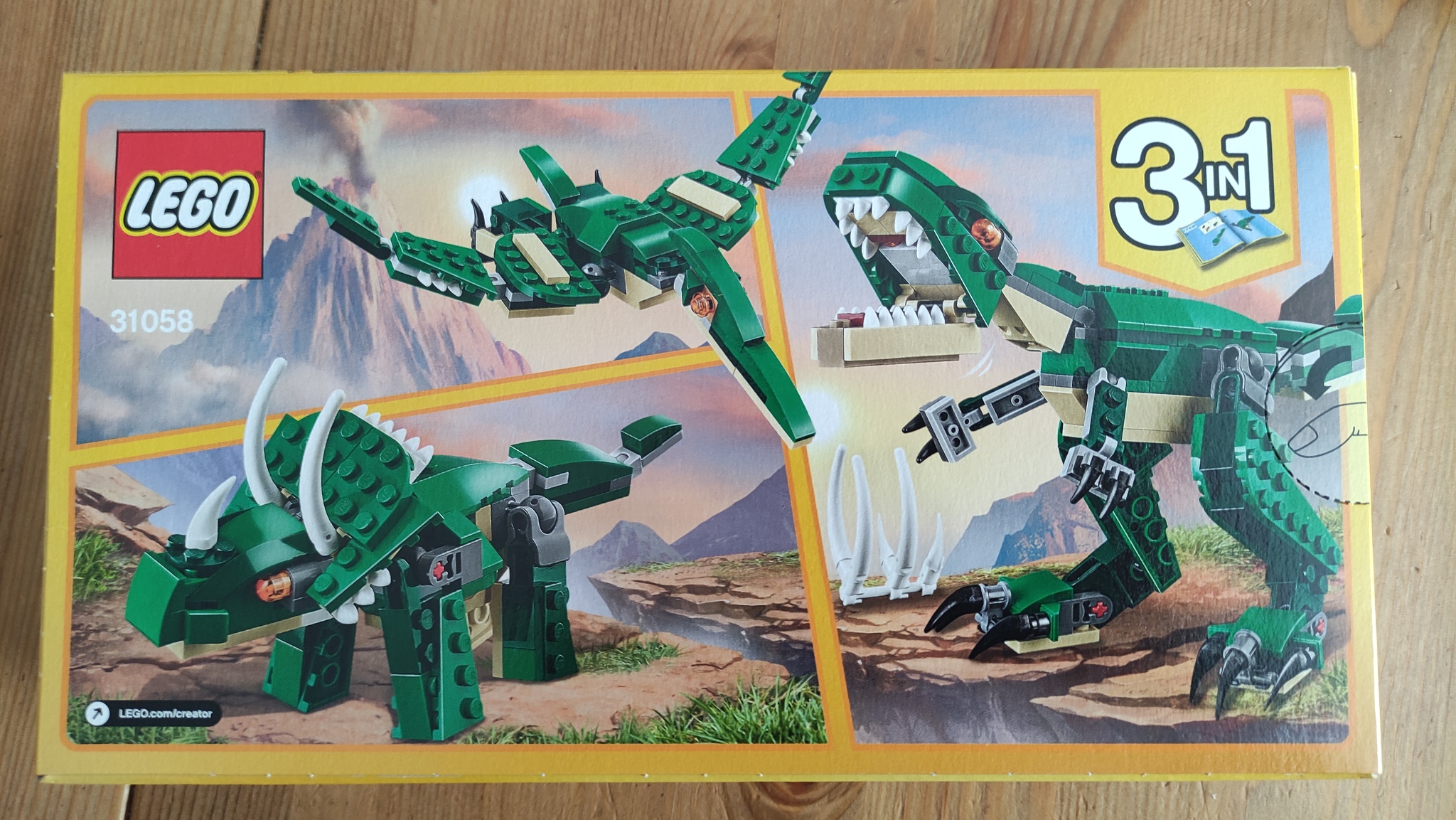Конструктор lego creator 31058 грозный динозавр инструкция