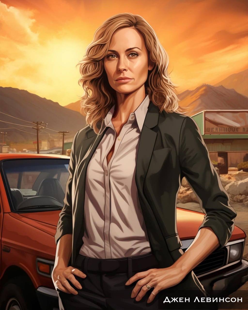 Актерский состав сериала "Офис" в стиле GTA V | Пикабу