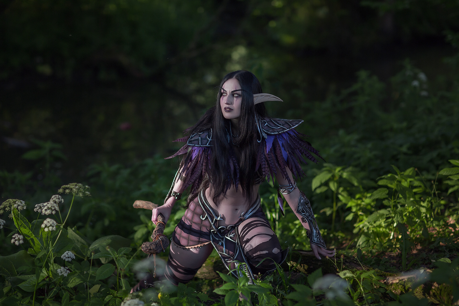 Night Elf cosplay, World of Warcraft | Пикабу