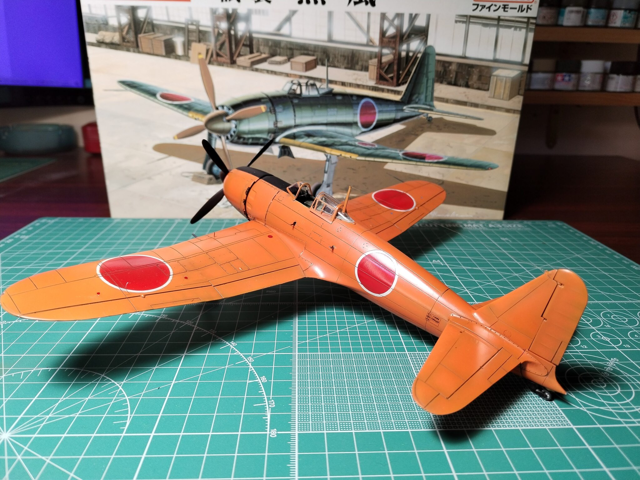 Mitsubishi A7M1 Reppu 1/48 FineMolds | Пикабу