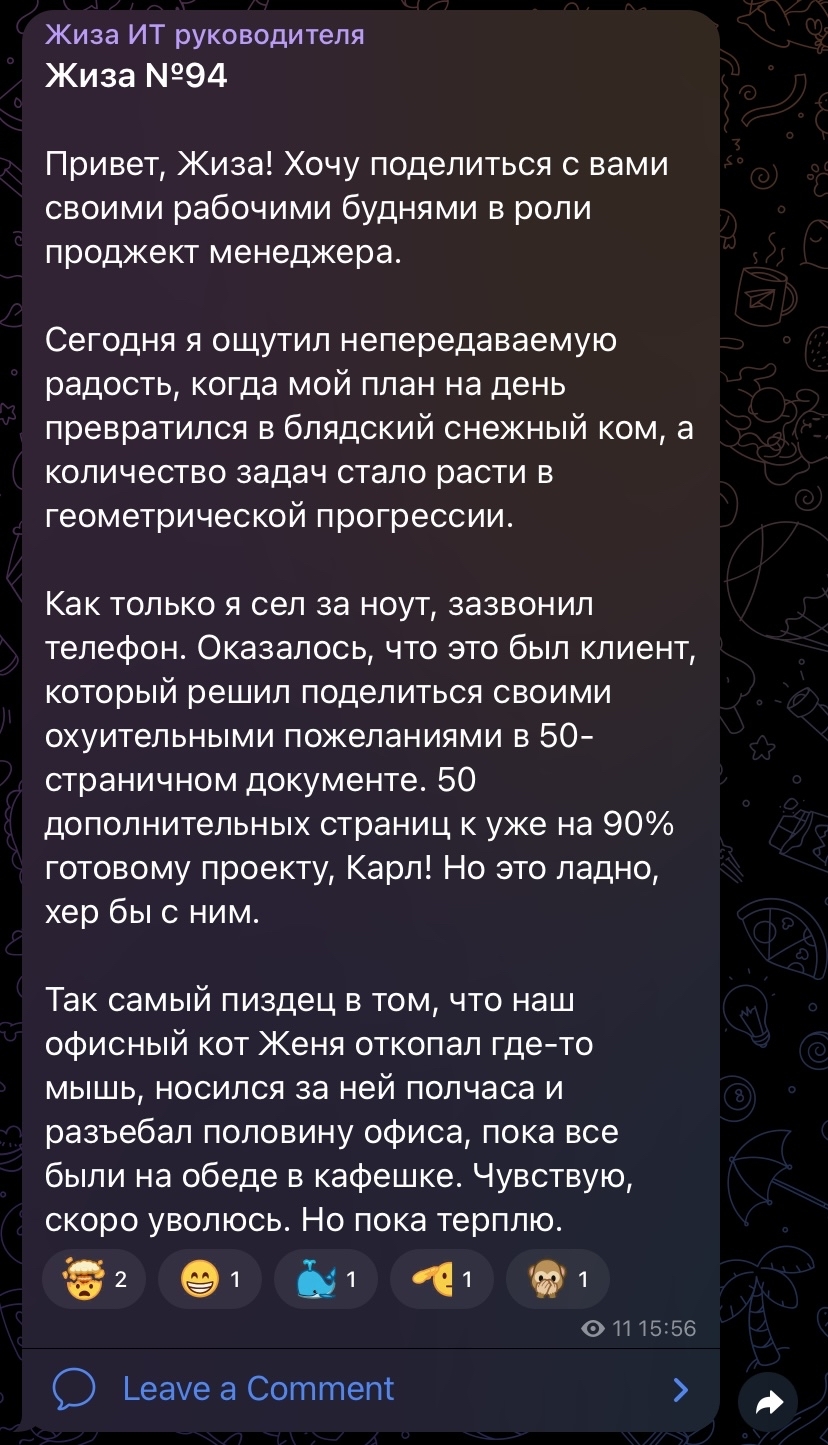 Один день из жизни проджект менеджера | Пикабу