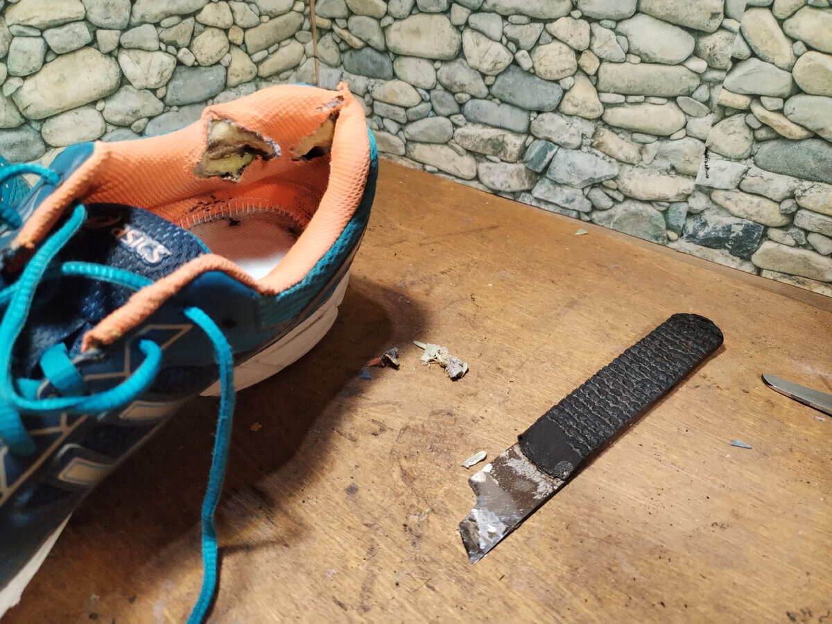 Кроссовки Asics: ремонтируем пятки! | Пикабу