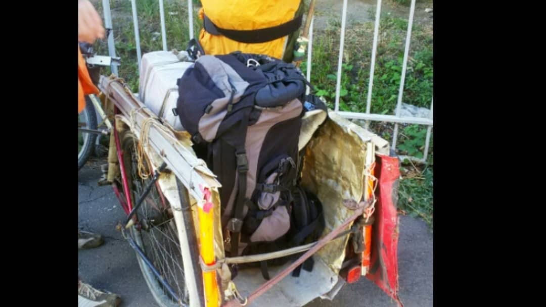 Самодельный велоприцеп для перевозки длинномерных грузов | Пикабу