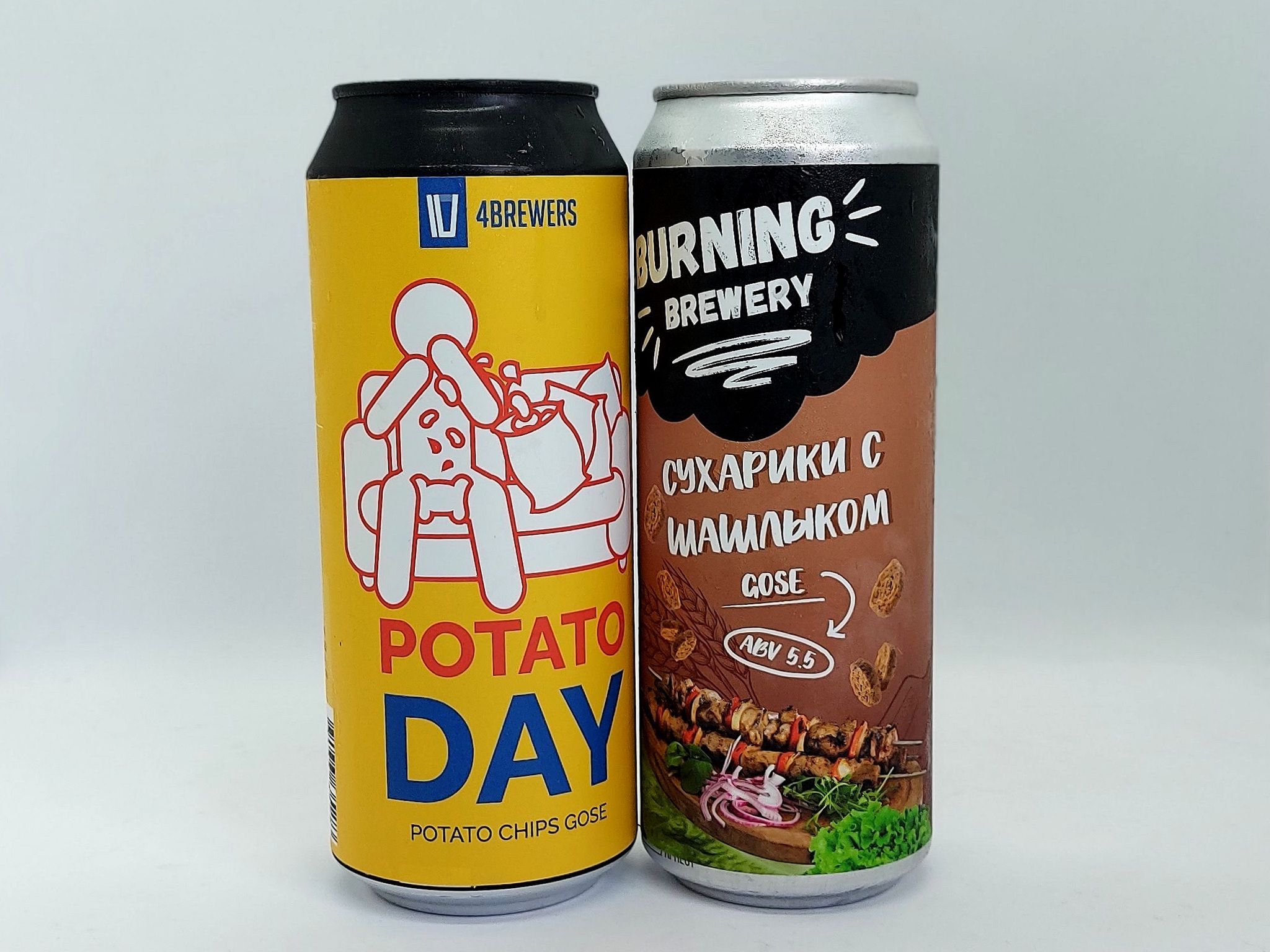 Potato Day (4Brewers) и Сухарики с Шашлыком (Burning). Похрустим? | Пикабу