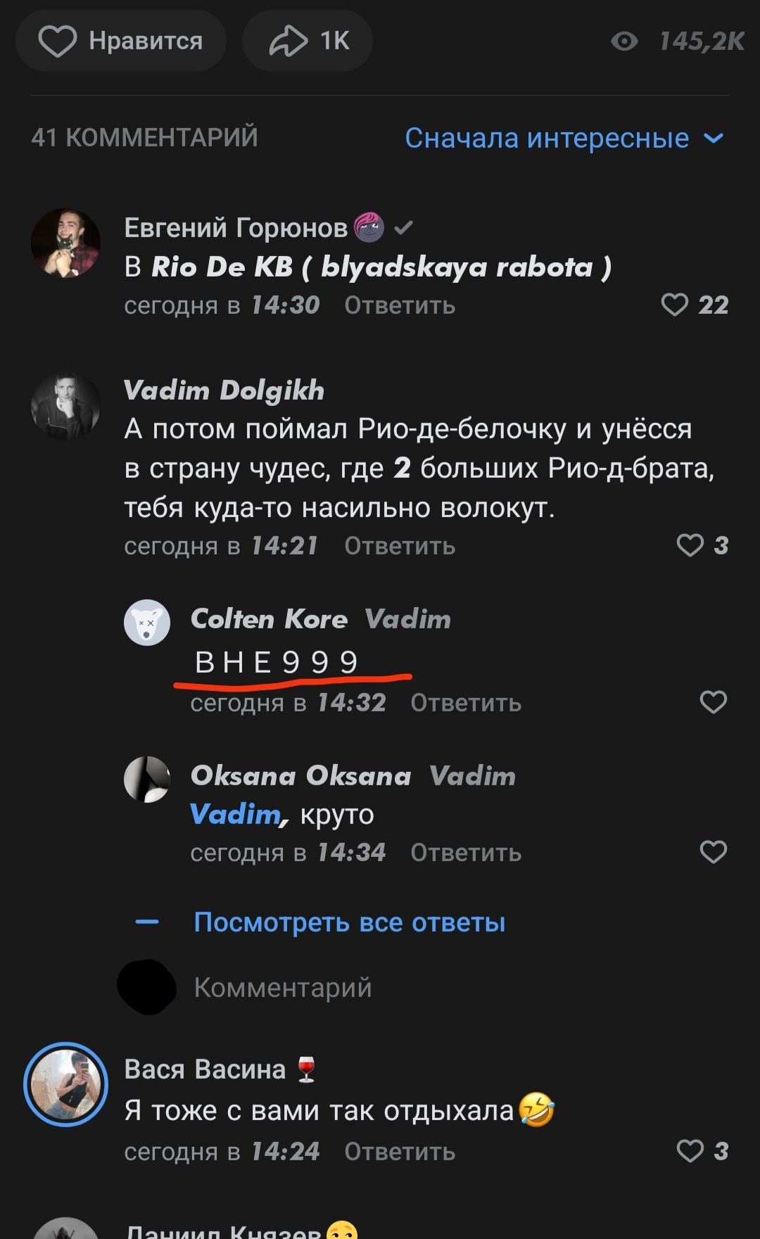 Что это за комменты Вк? Особенно в группе Дайвинчик. Они везде | Пикабу