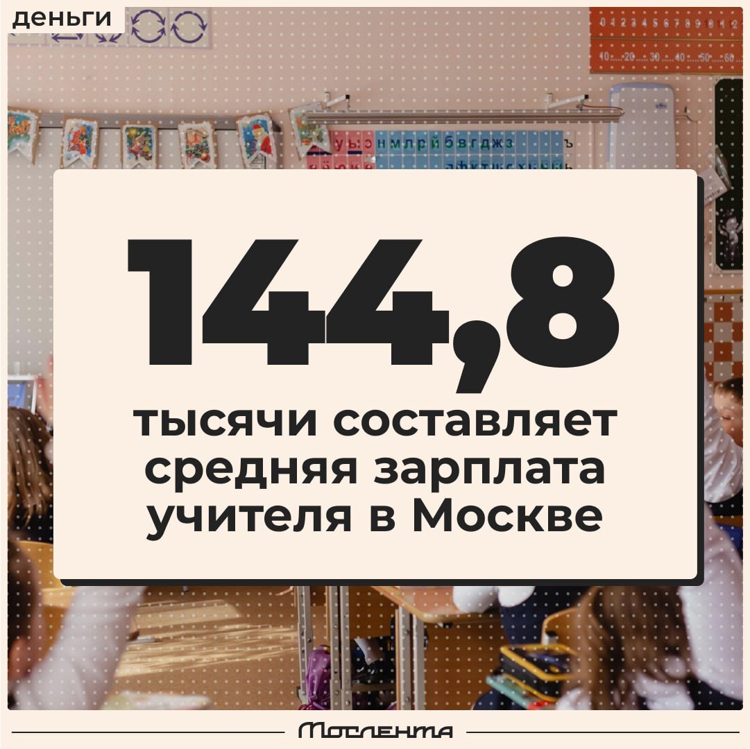 Учителя, напишите свою. В Москве средняя зарплата учителей составила 144,8  тыс. руб | Пикабу