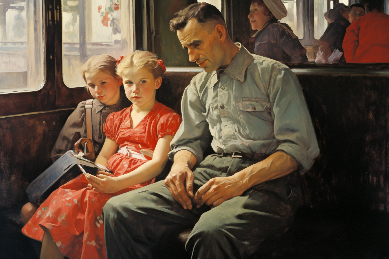 СССР в стиле Нормана Роквелла | Пикабу