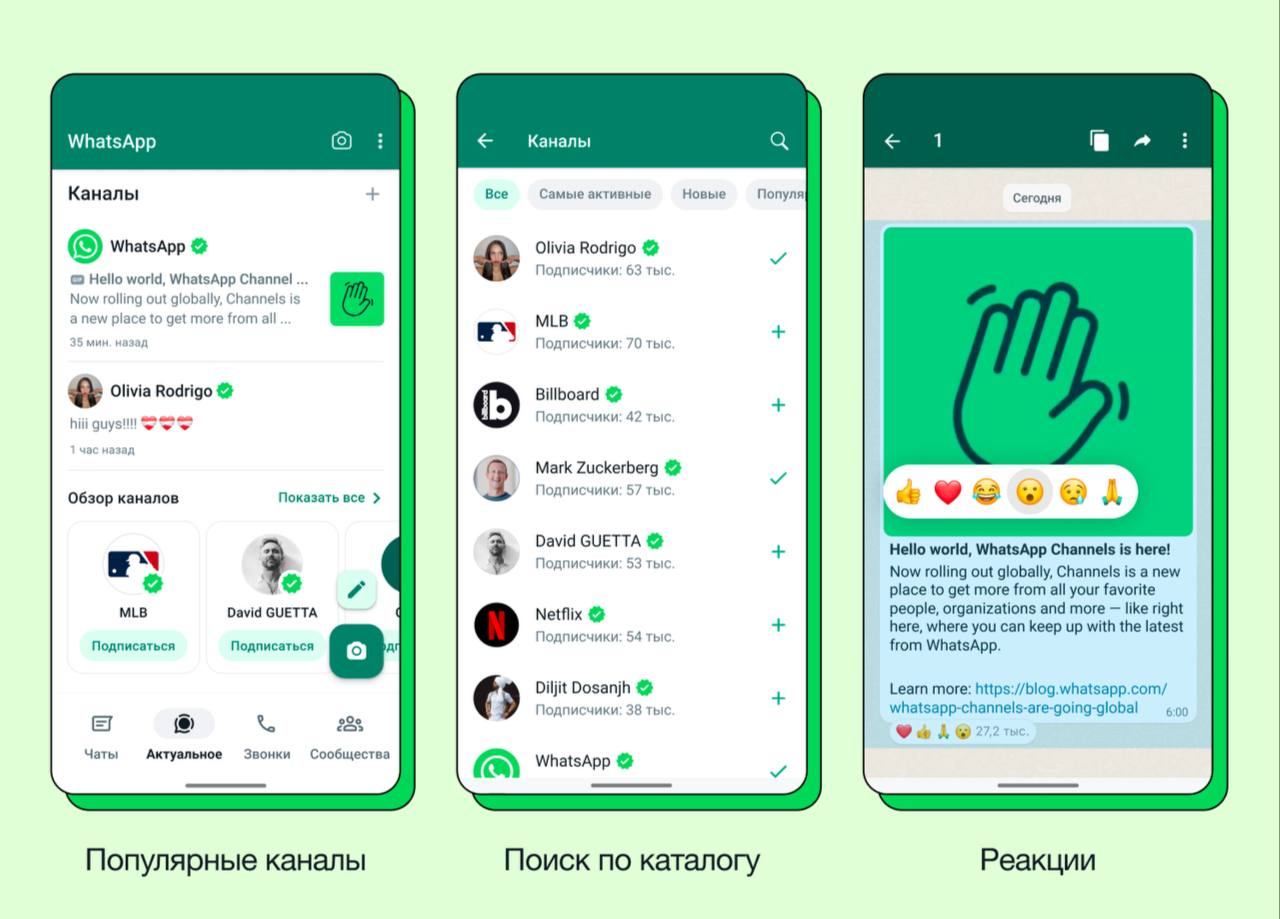 WhatsApp* запускает каналы в 150 странах. За это WhatsApp могут  заблокировать в РФ | Пикабу