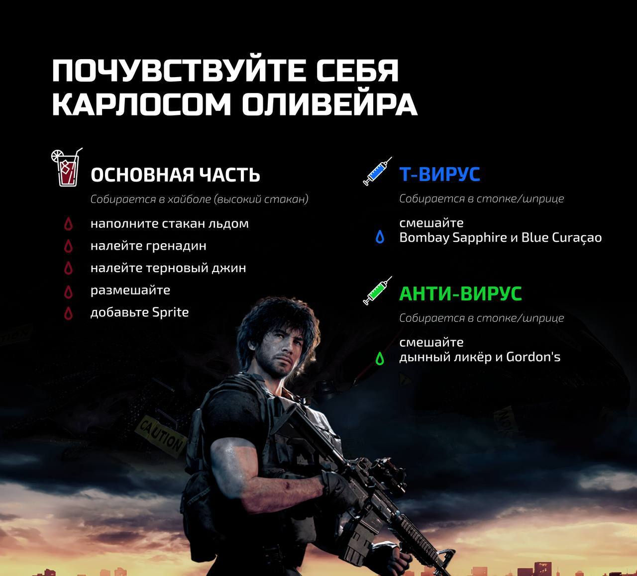 Бар «У геймера»: день рождения Resident Evil 3 | Пикабу