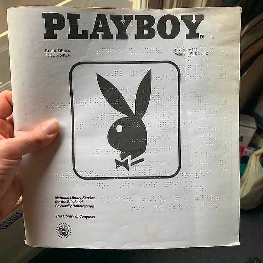 Журнал Playboy: издание Брайля | Пикабу