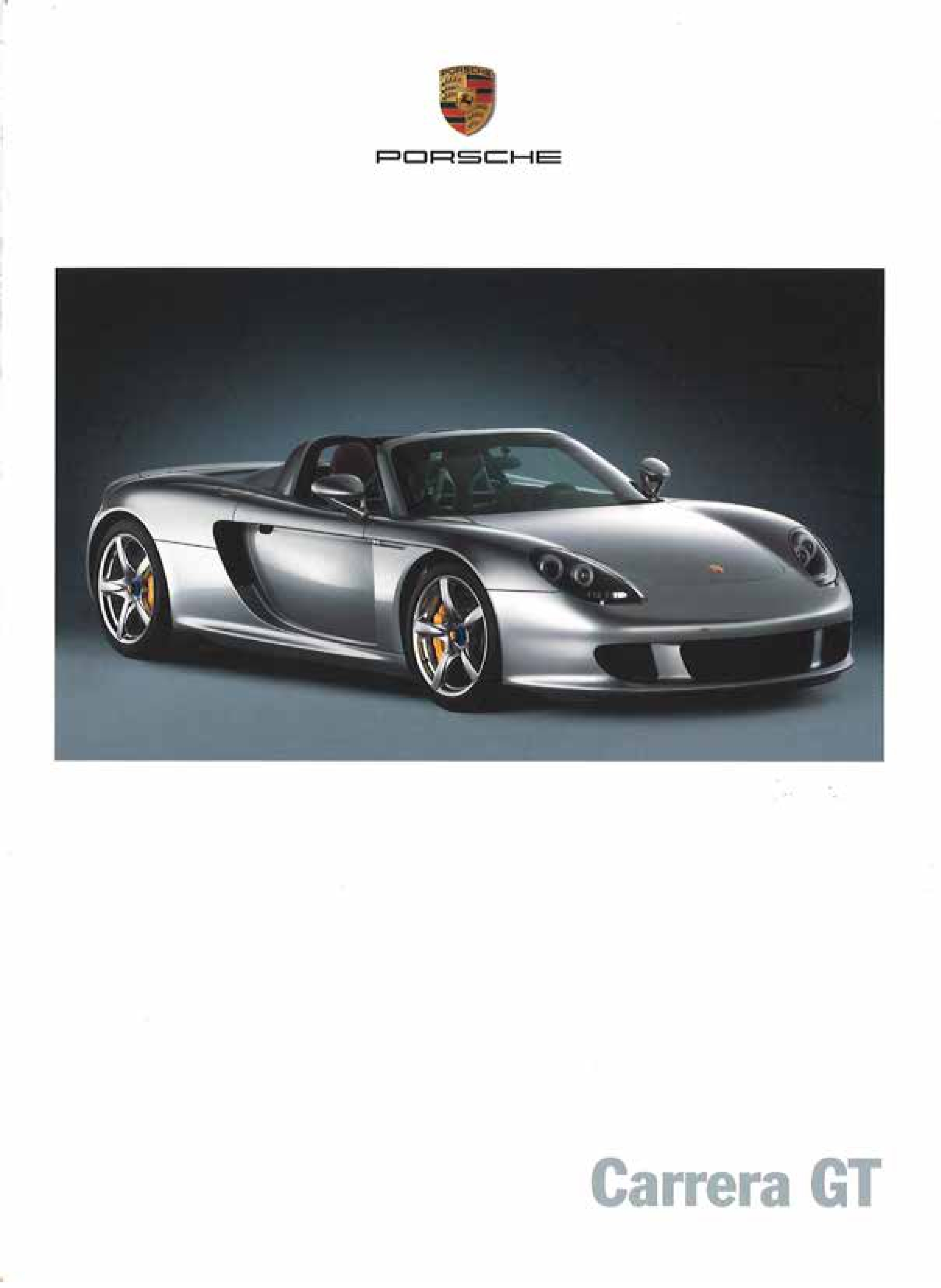 Брошюра Porsche Carrera GT за 2003 год | Пикабу