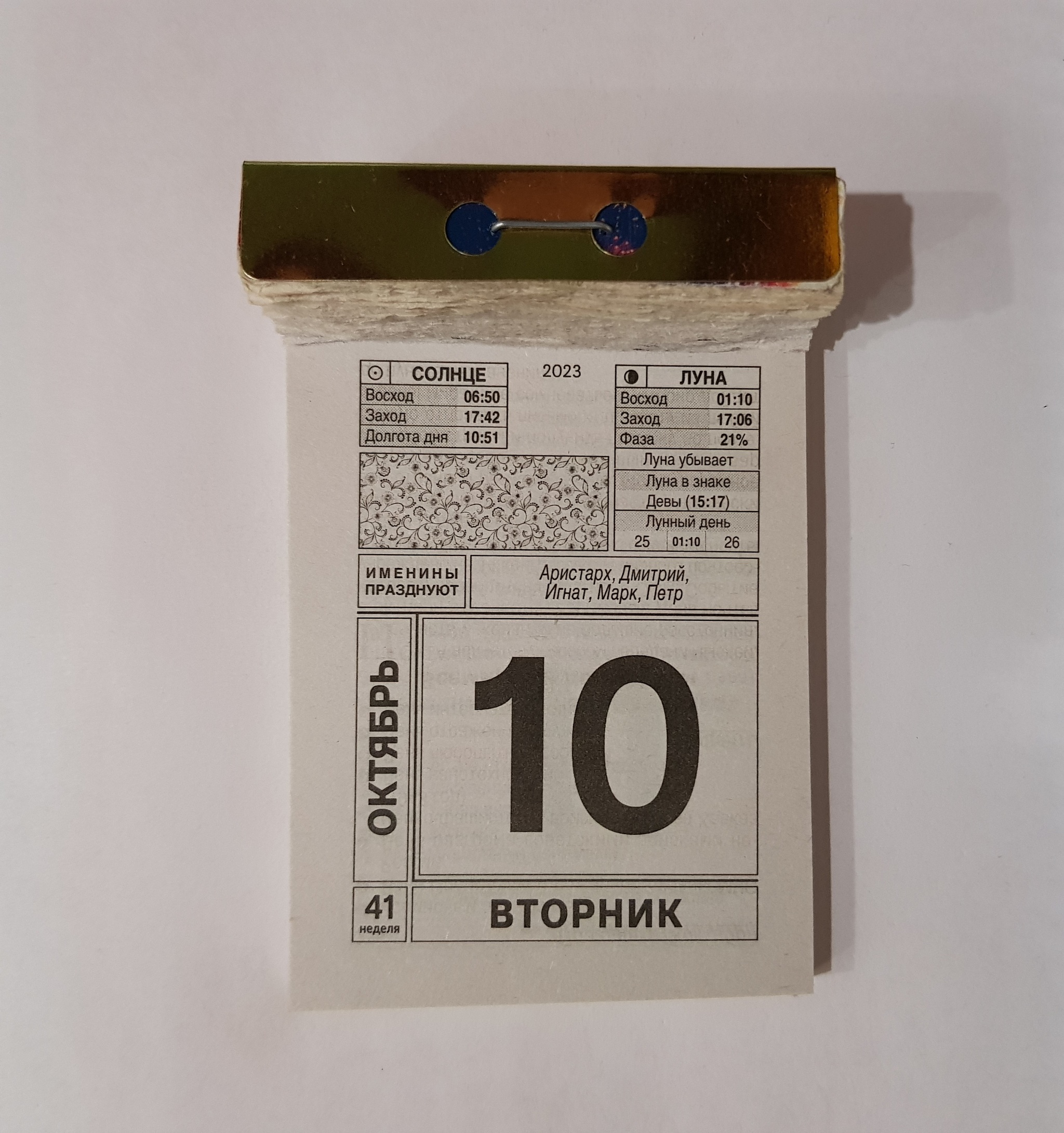 10 лет октября 203д