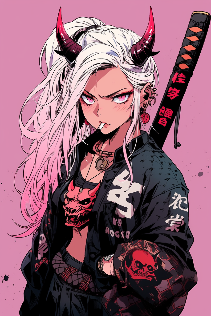 Oni Gyaru Samurai девушка, Niji | Пикабу