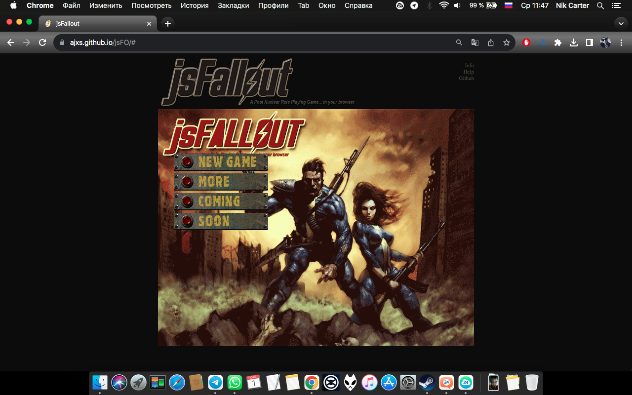 Порт Fallout 2 в браузере [Экспериментальный] | Пикабу