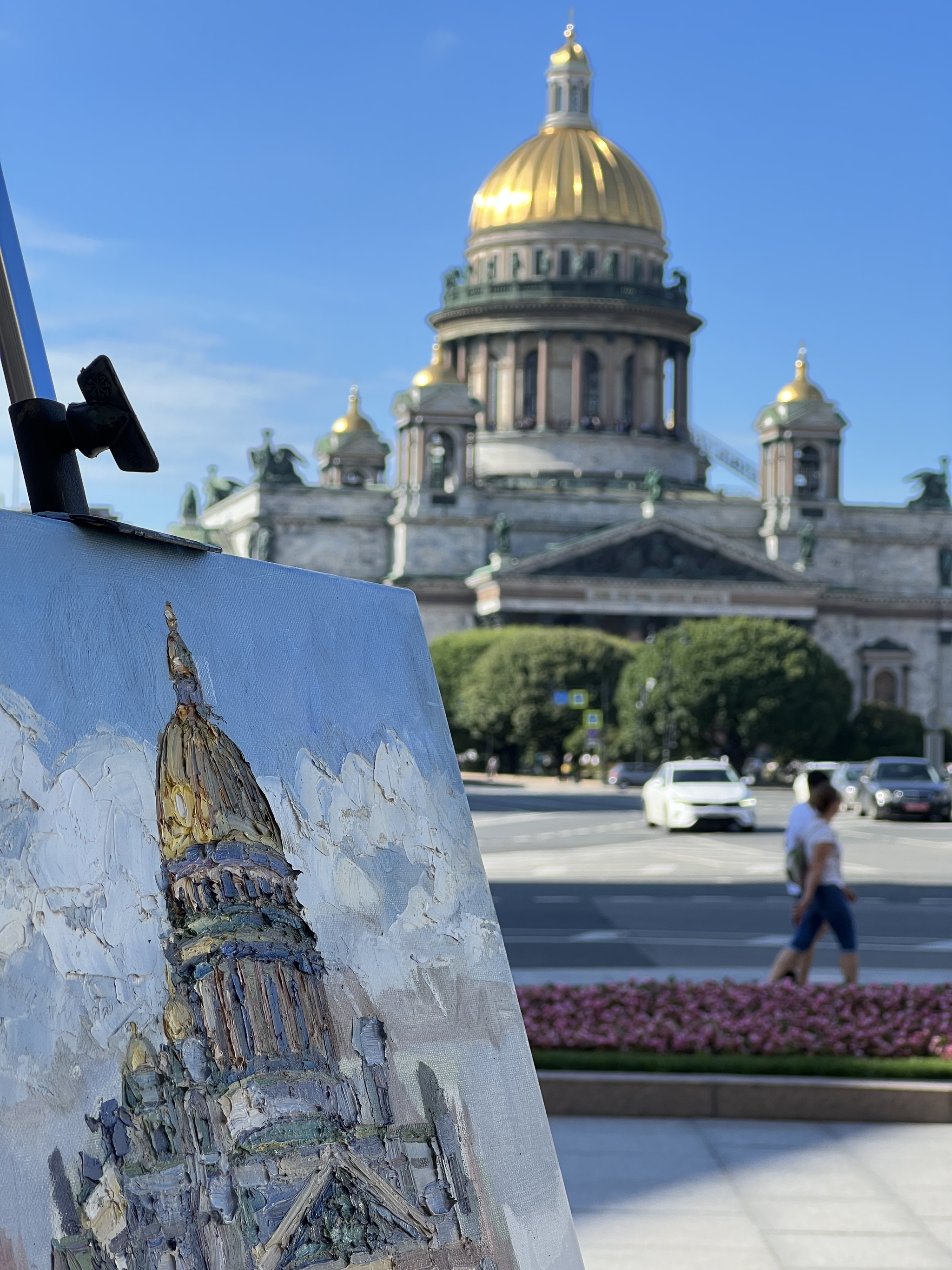 Исаакиевская площадь. Пленэр в 4сеанса | Пикабу