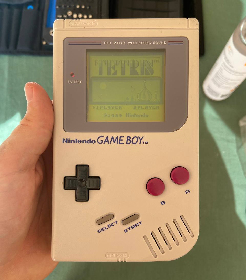 Оригинальный Gameboy 1989 года. Чиню настоящий Тетрис | Пикабу